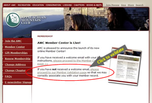 Click link to validate