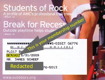 Locate your membership number